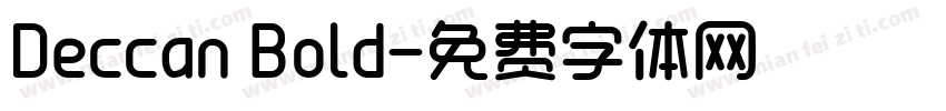 Deccan Bold字体转换